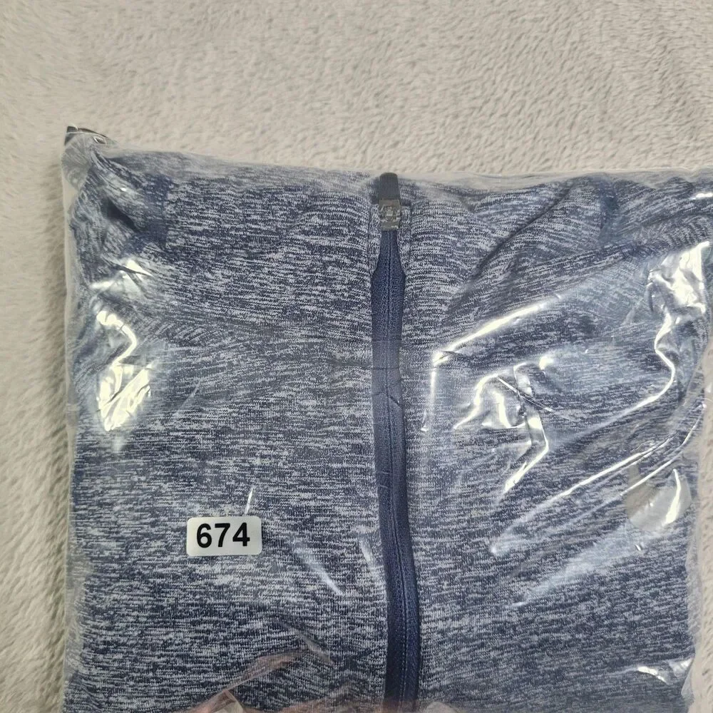 Nike Dri-FIT Pullover Mens XL Blue 1/4 Zip Long Sleeve Running Top Athletic